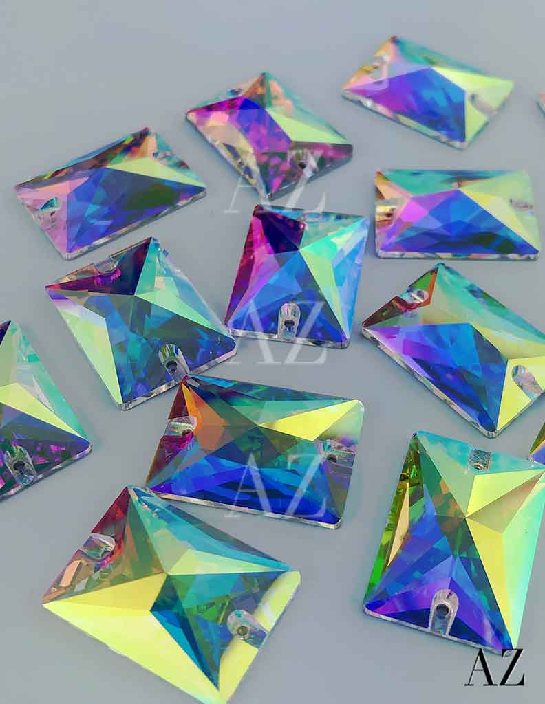 Cristal à coudre - Rectangle