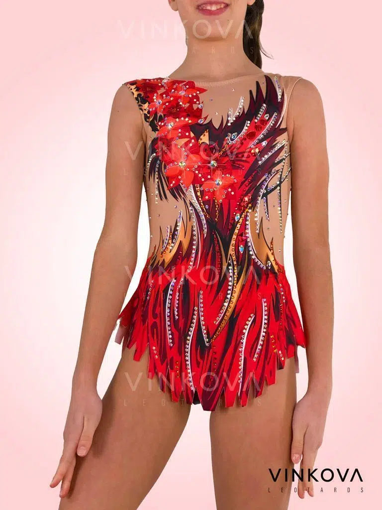 Fire – Maillot gimnasia rítmica