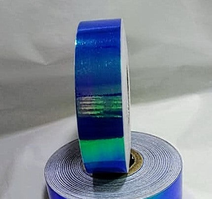 Blue Iridescent Adhesive Roll