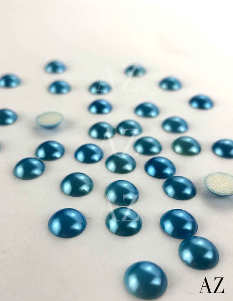 Blue Hotfix Ceramic Pearl