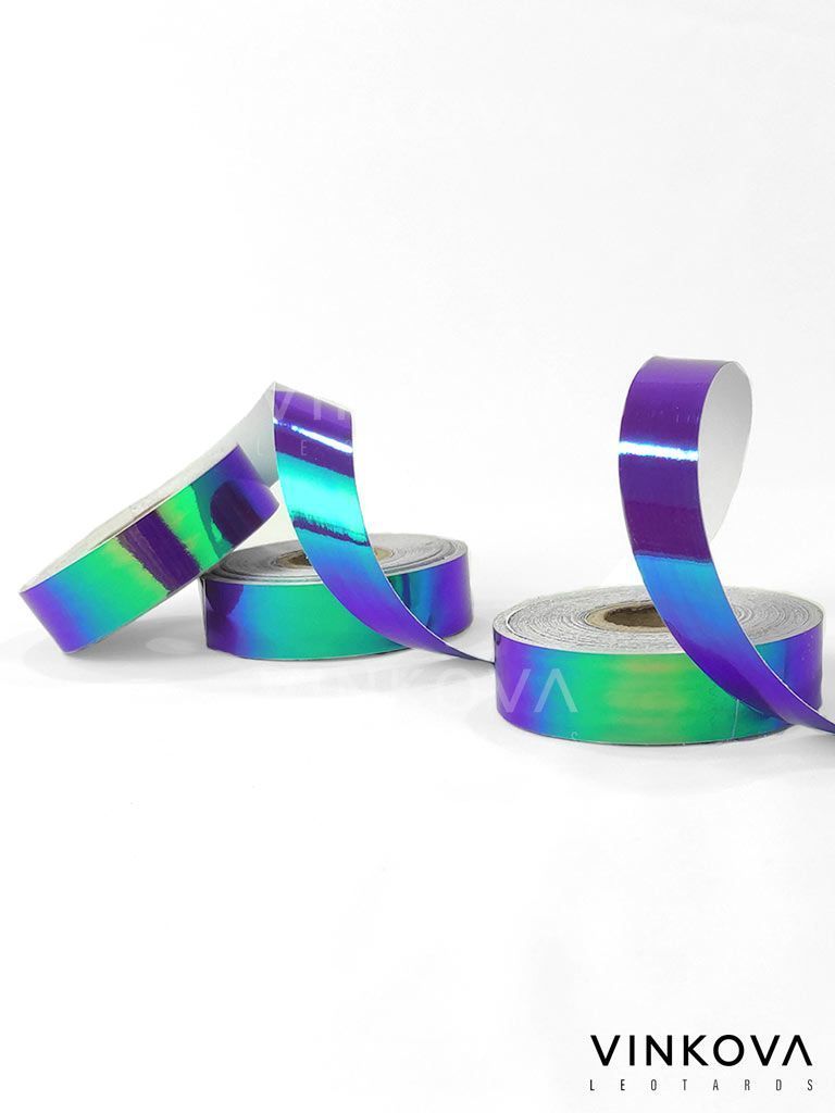 Purple-Green iridescent adhesive roll