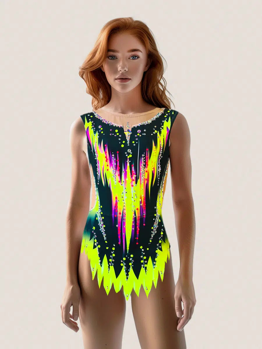 Danna – TURBO FLUOR rhythmic gymnastics leotard