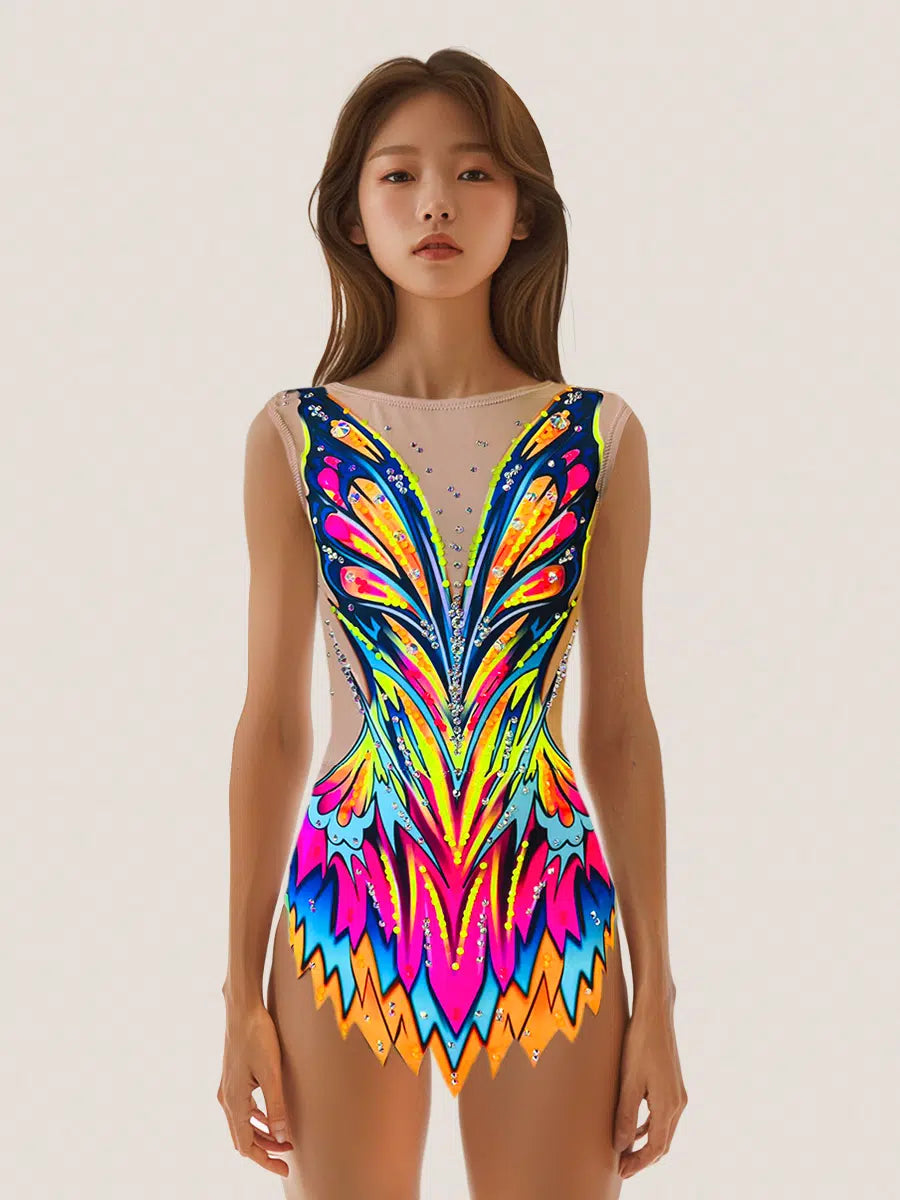 Pavilion – TURBO FLUOR rhythmic gymnastics leotard