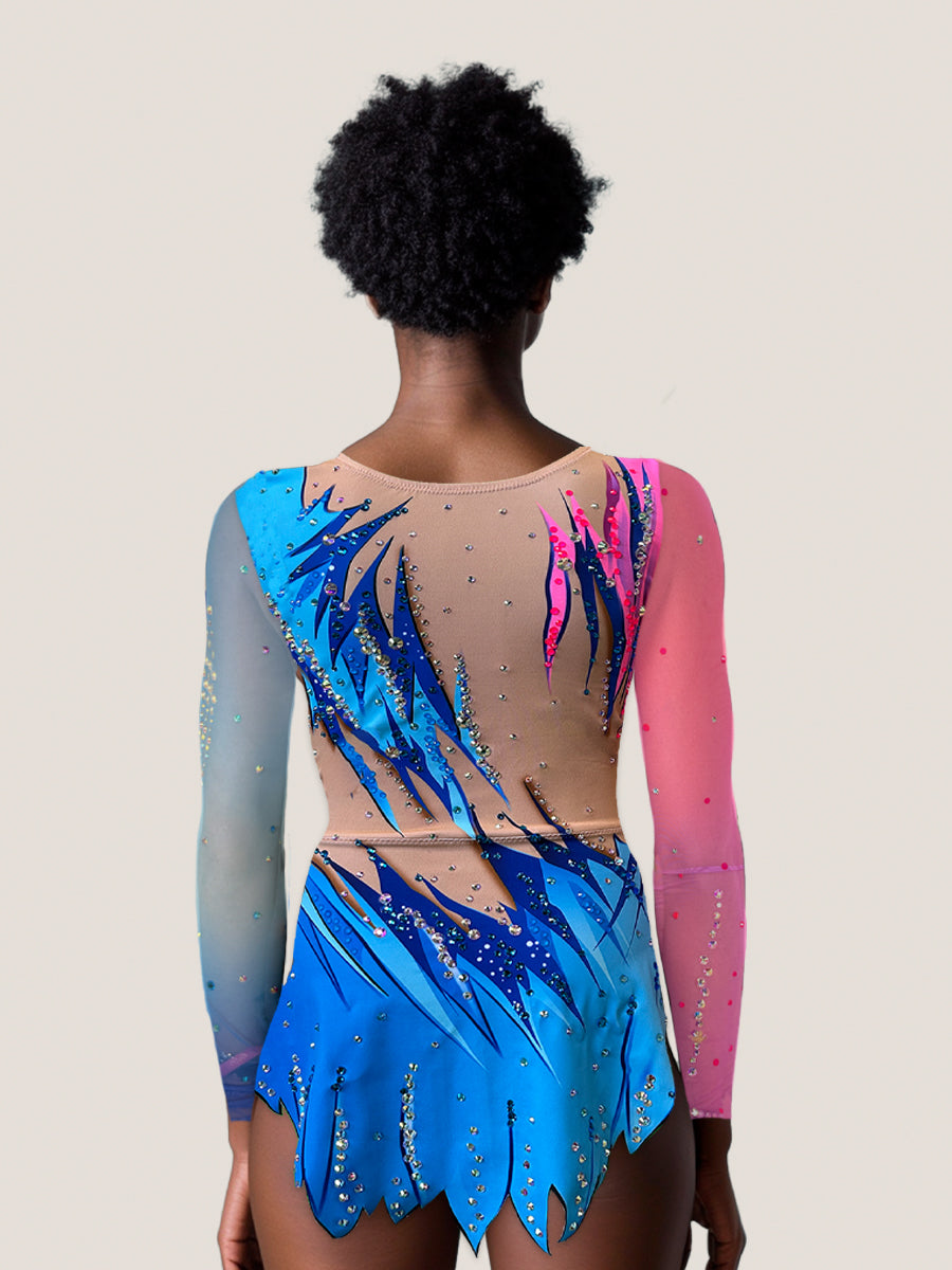 Viva – TURBO FLUOR rhythmic gymnastics leotard