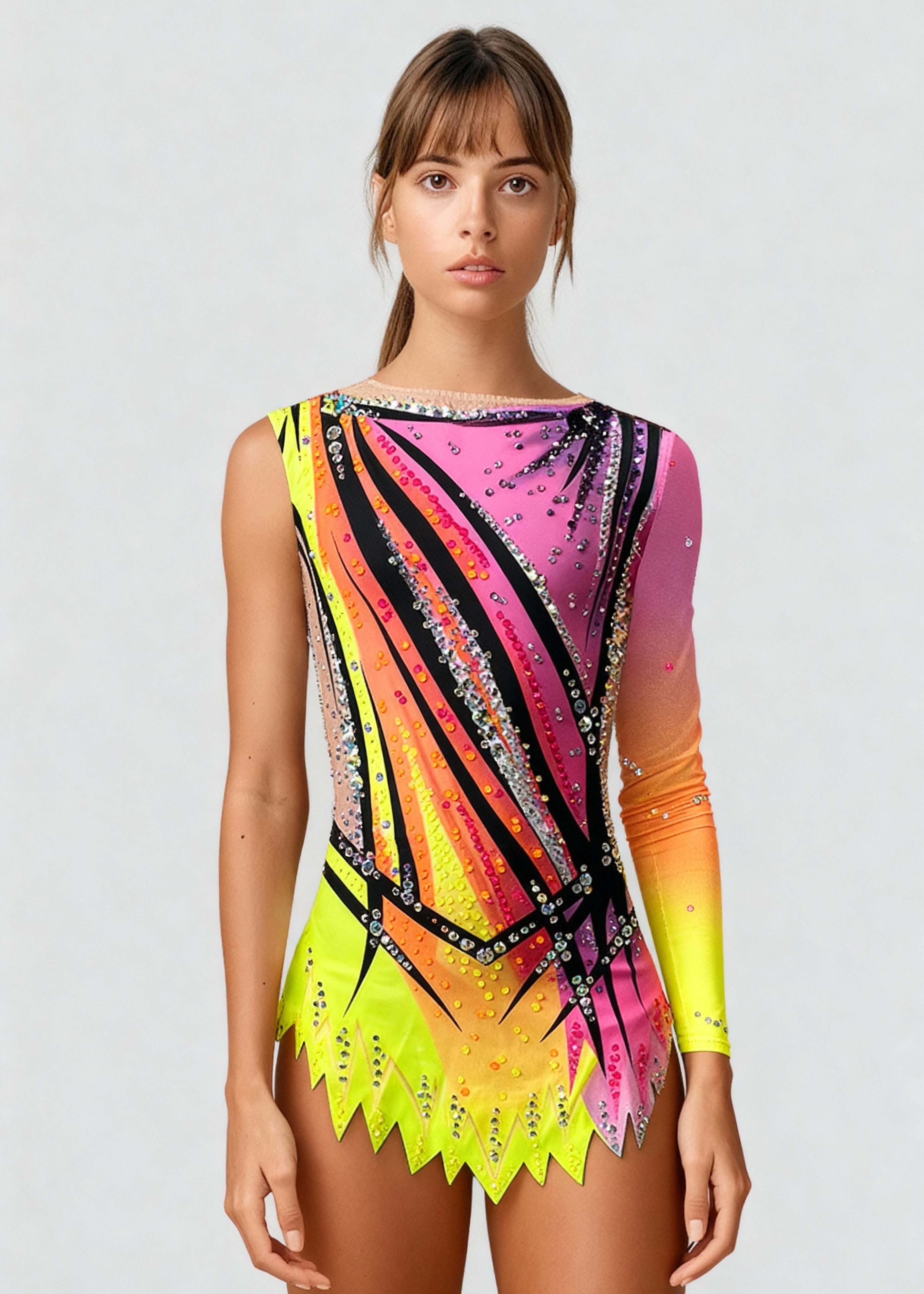 Lalo – Maillot gimnasia rítmica TURBO FLUOR