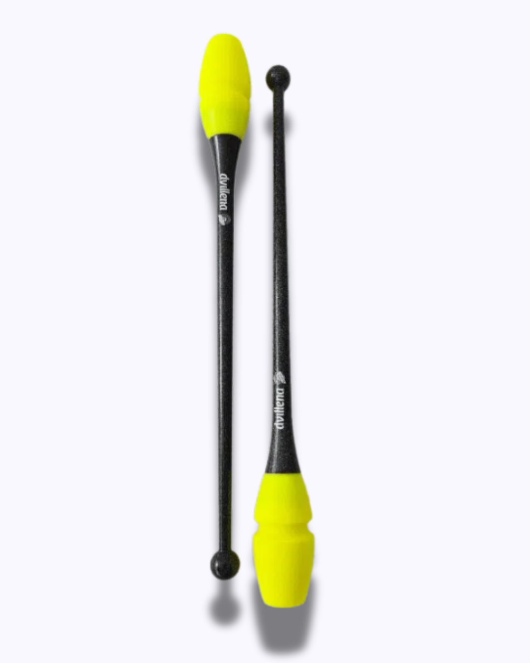 45 cm clubs - Glossy black and fluorescent yellow