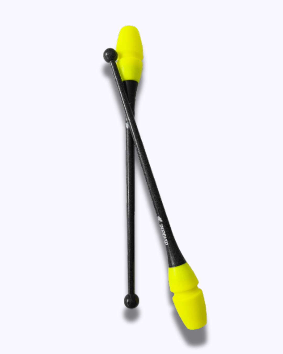 45 cm clubs - Glossy black and fluorescent yellow