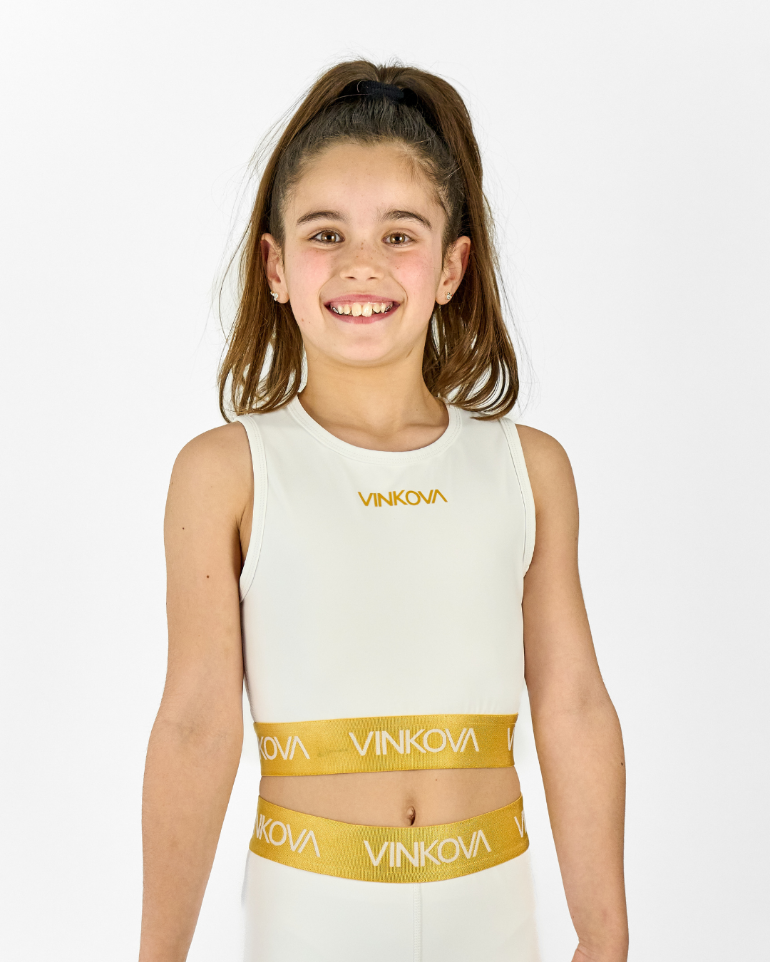 Top Blanco Vinkova con cinta