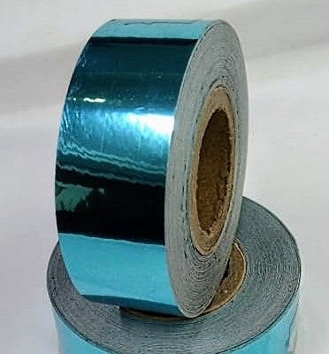 Blue-Turquoise Mirror Adhesive Roll