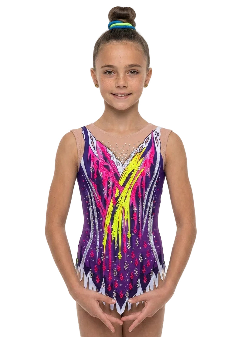 Púrpura – Maillot gimnasia rítmica Primavera