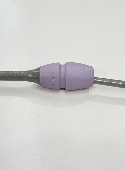 FIG approved competition clubs 36cm gray glitter and lilac