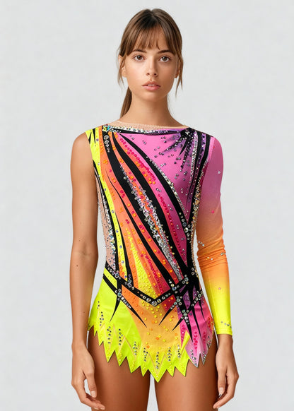 Lalo – Maillot gimnasia rítmica TURBO FLUOR