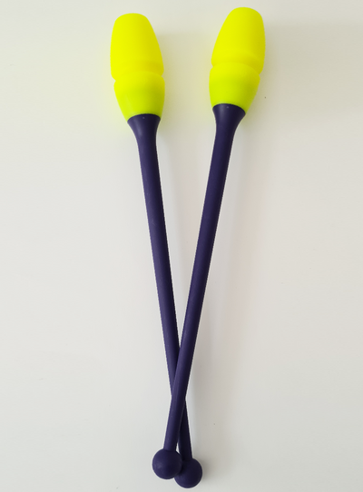Massues 41 cm - Mauve et Jaune