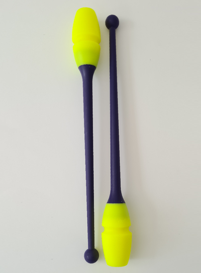 Massues 41 cm - Mauve et Jaune