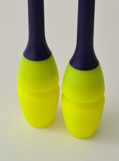 Massues 41 cm - Mauve et Jaune