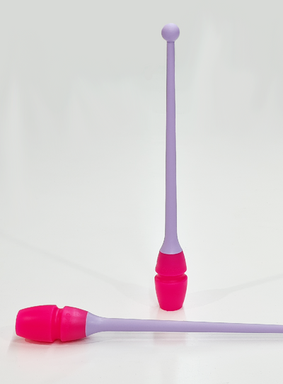 Pair of Dvillena & Vinkova clubs lavender lilac body and pink head.