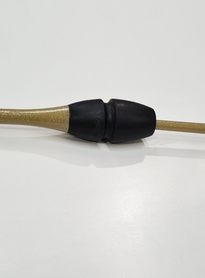 Massues de compétition homologuées FIG 45 cm doré pailleté et noir
