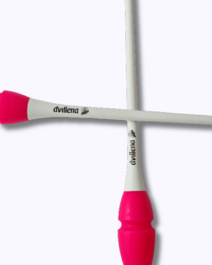 45 cm clubs - White and Fluorescent Pink