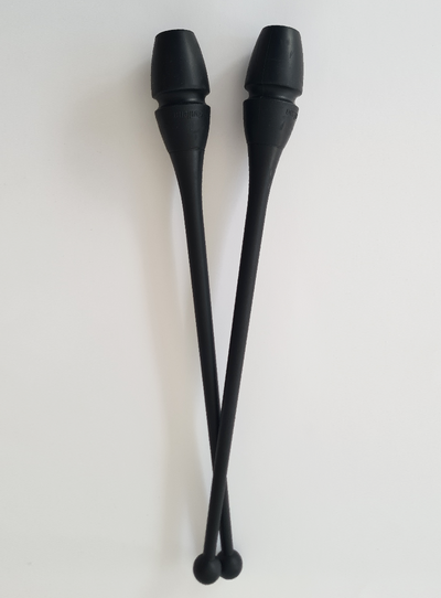Rhythmic gymnastics black color connectable clubs 41cm and 45cm