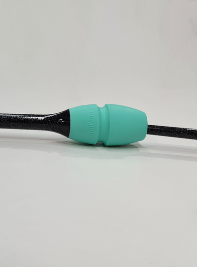 FIG approved competition clubs 36cm black glitter and green